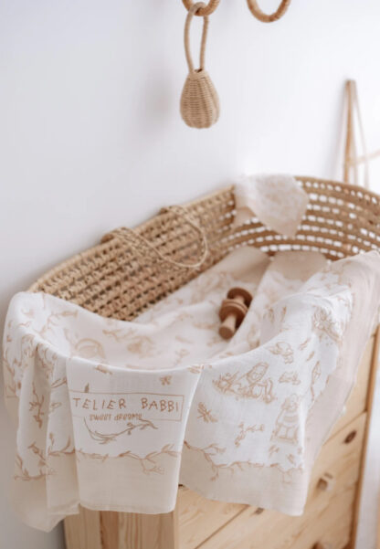Toile de Jouy muslin bezh - Figura 4