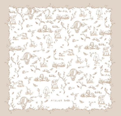 Toile de Jouy muslin bezh
